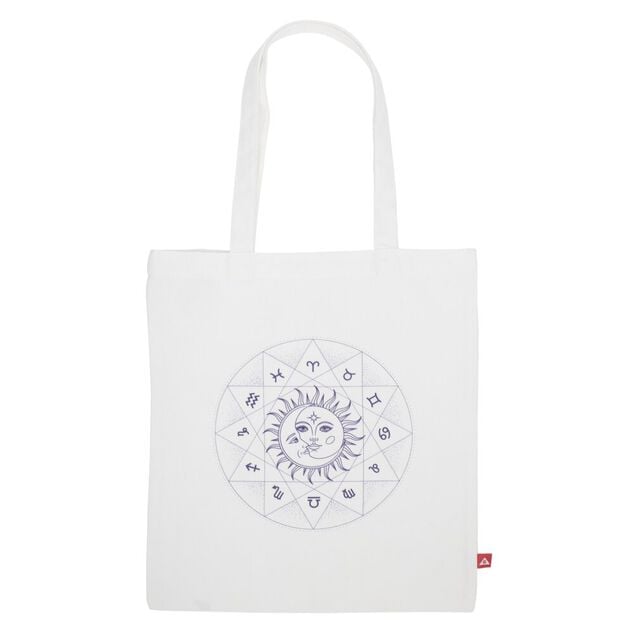 Coffret mug 330ml et tote bag signe du zodiaque blanc et violet
