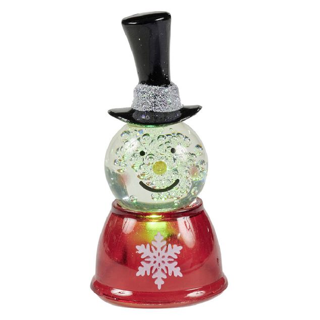 Bonhomme de neige lumineux &agrave; poser H7,5cm