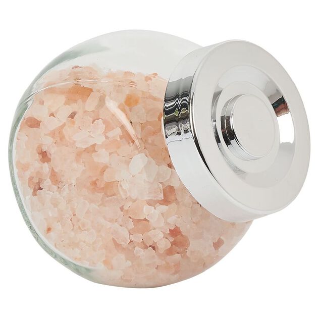 Bocal en verre inclin&eacute; 200ml avec couvercle en plastique &agrave; visser x2