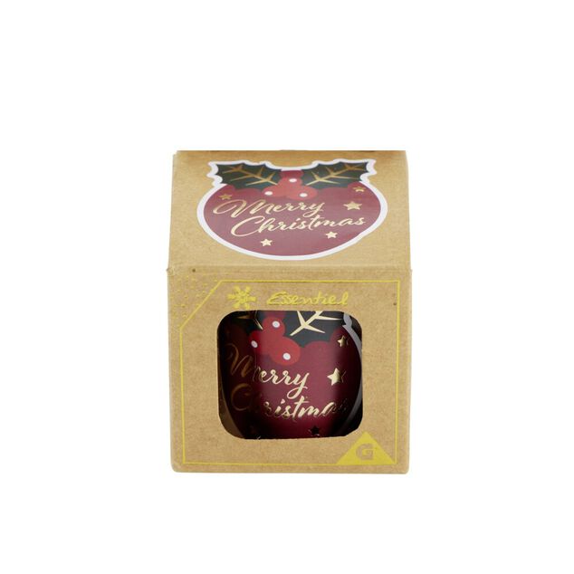 Étiquette pour paquet cadeau Noël ronde Merry Christmas 50 pièces