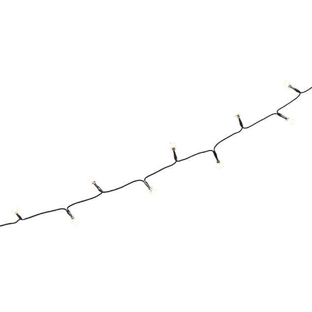Guirlande &eacute;lectrique Diamants 40 Led Blanc chaud clignotant 3,9 m
