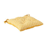 Dessus de chaise matelass&eacute; jaune moutarde Dolce Vita