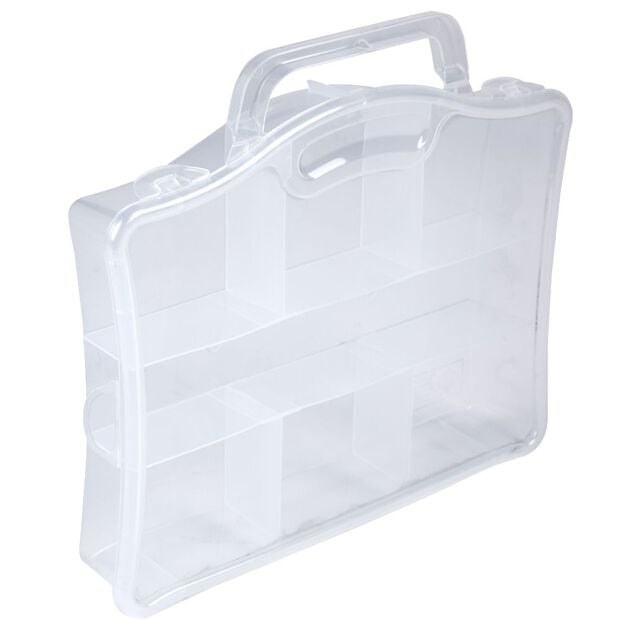 Mallette plastique 7 compartiments 23x18xH4cm