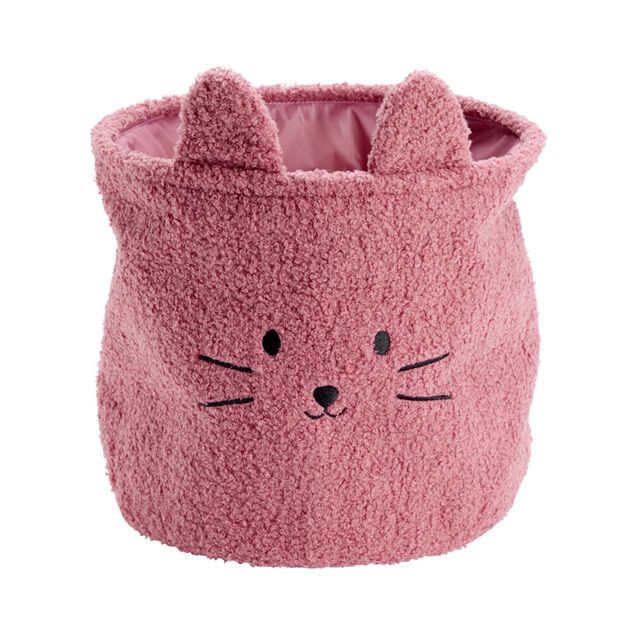 Pani&egrave;re Box Cube enfant bouclette animal mignon avec oreilles &Oslash;30xH27cm (2 mod&egrave;les)