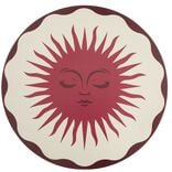 Set de table Indie PVC motif soleil orange et beige &Oslash;35cm