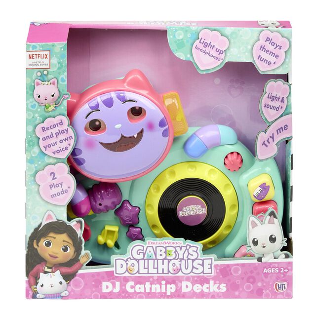 Jeu platine DJ enfant Gabby La Maison Magique son et lumi&egrave;re violet 29x7,5xH27cm