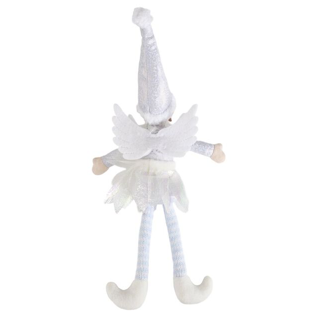 Lutin farceur f&eacute;e blanche H38 cm