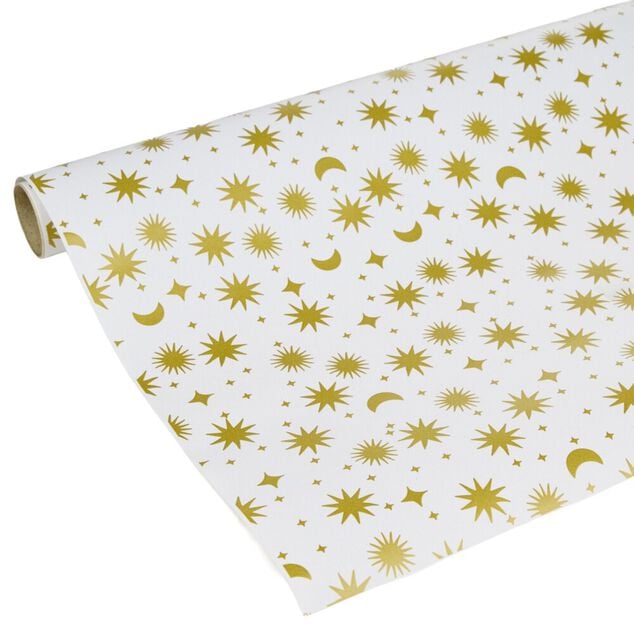 Rouleau papier cadeau No&euml;l 2m &agrave; motifs - 2 mod&egrave;les