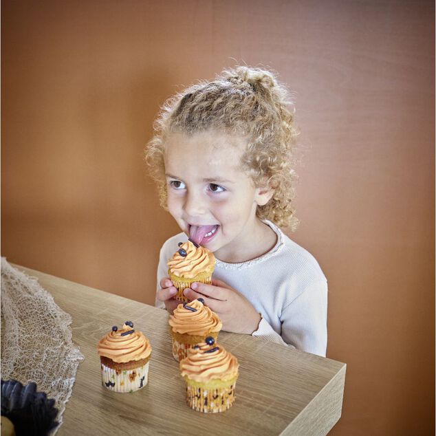 Caissette &agrave; muffin d&eacute;cor Halloween x150
