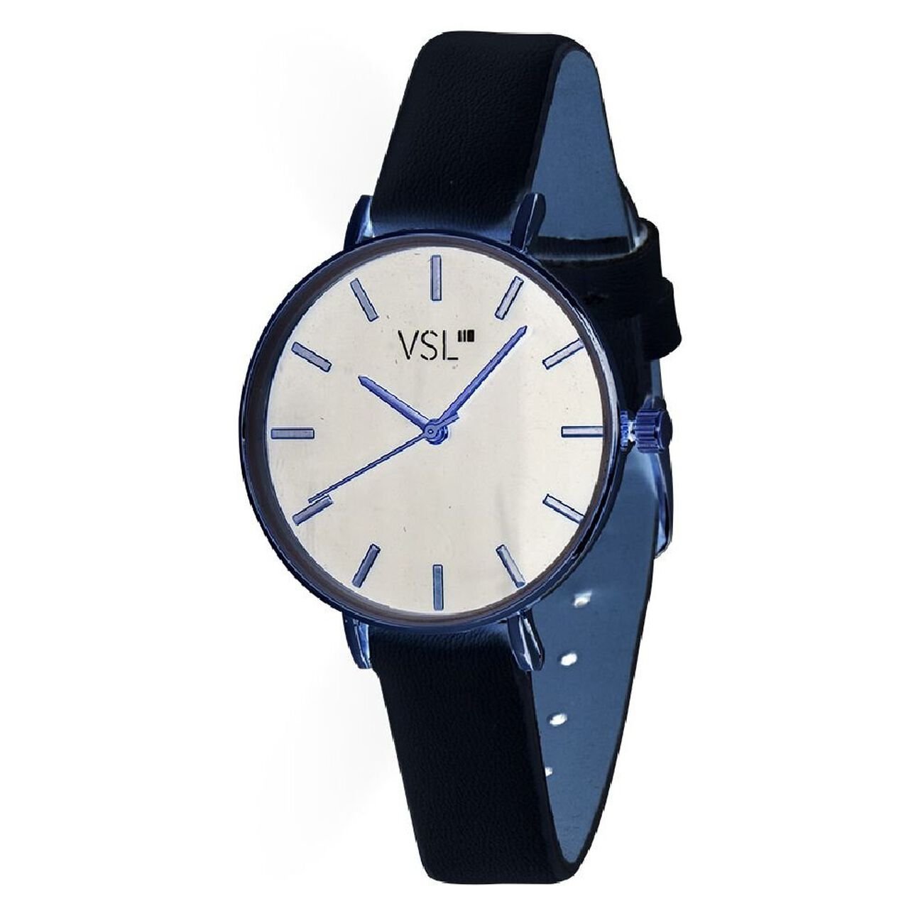 Montre femme bracelet bleu métallisé GIFI