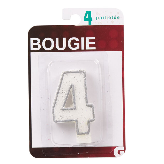 Bougie anniversaire chiffre 4