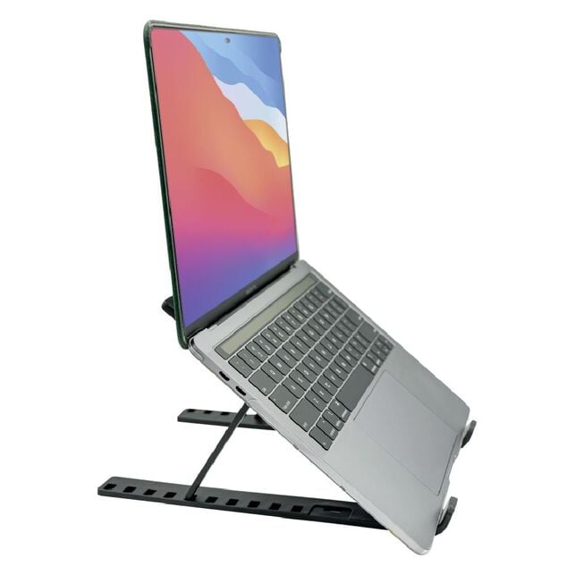 Support r&eacute;glable pour ordinateur et tablette