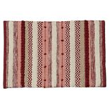 Tapis rectangulaire coton tuft&eacute; Beige terracotta 90x60 cm