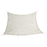 Voile d'ombrage carr&eacute; ajour&eacute; Corse beige 100% polyester 300x300cm