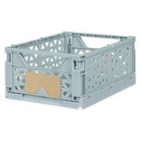 Caisse pliable polypropylène 17x12x7.5cm bleu