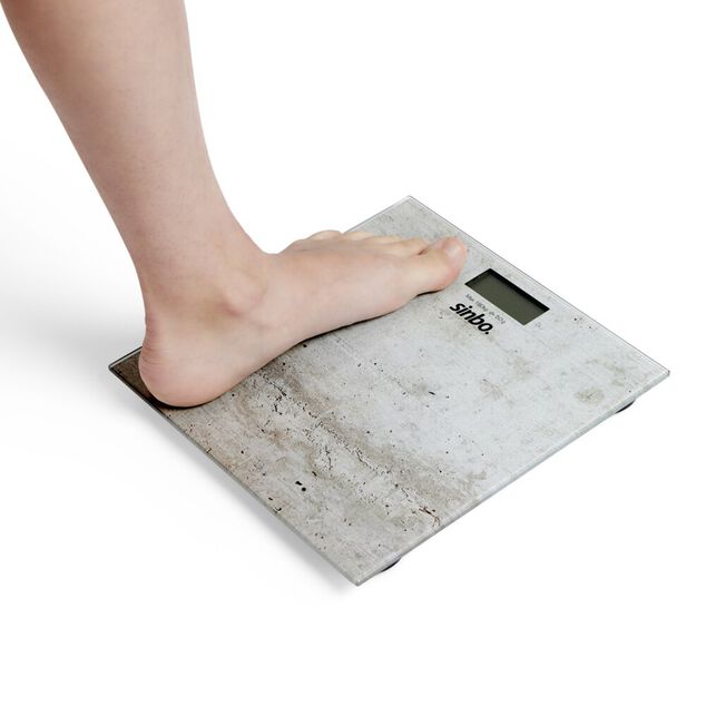 Pèse personne digital en verre max.180kg 26x26cm - 2 modèles noir ou blanc