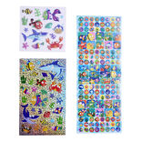 Lot de 3 planches de stickers fantaisie