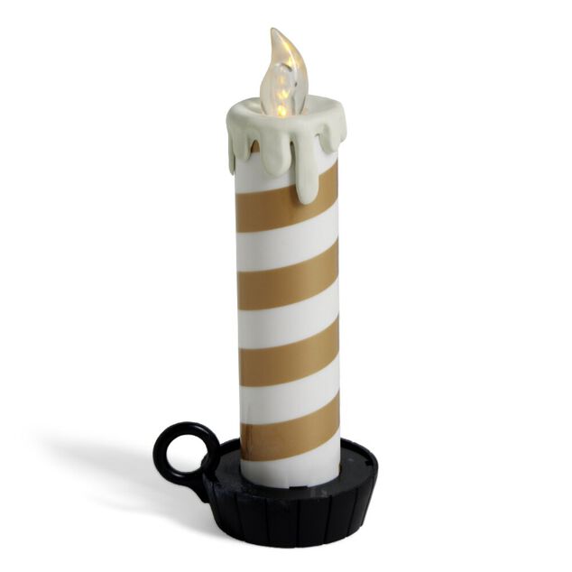 Bougie LED flamme effet fondant avec support (3 mod&egrave;les)