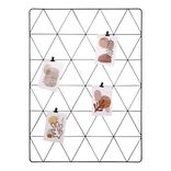 Pêle-mêle filaire avec pince métal noir 55x75cm