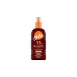 Huile s&egrave;che solaire SPF15 moyenne protection Malibu spray 200ml
