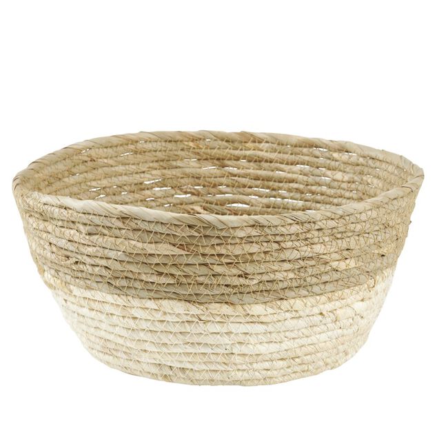 Panier d&eacute;co en mati&egrave;re naturelle