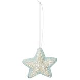 &Eacute;toile &agrave; suspendre paillet&eacute; bleu 7,5x7,5cm