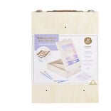 Mallette artiste chevalet en bois avec accessoires peinture