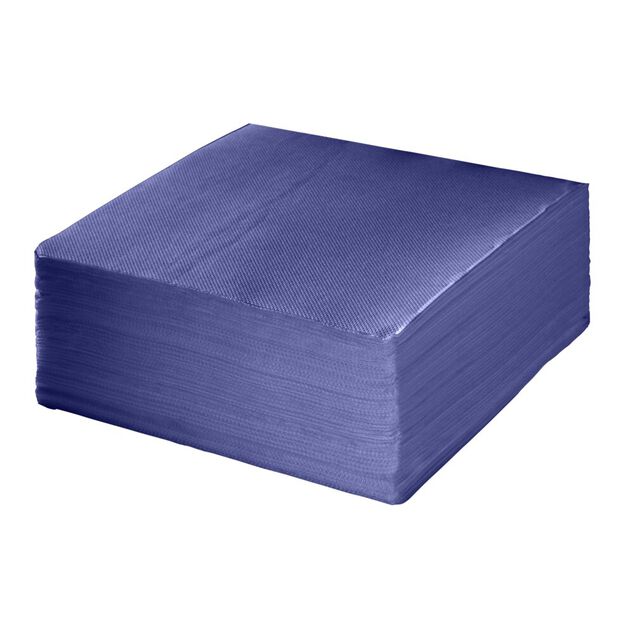 Serviette papier carr&eacute; Bleu nuit x40