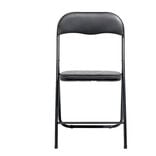 Chaise pliante Tracy métal noir 44x45x79cm