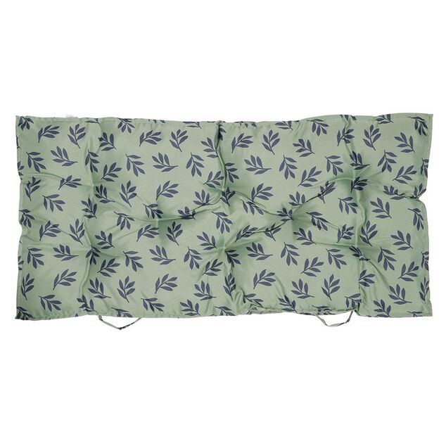 Coussin salon palette polyester motif feuillage vert et noir 120x60cm
