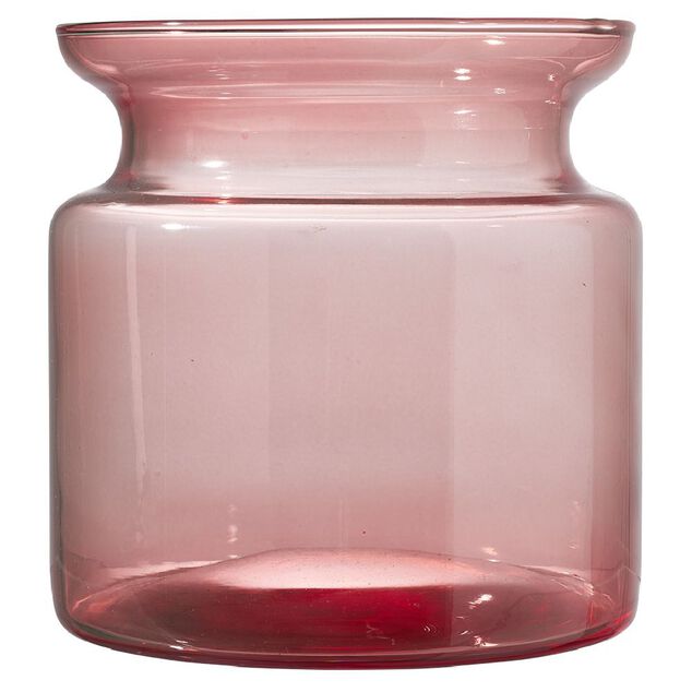 Vase bas en verre