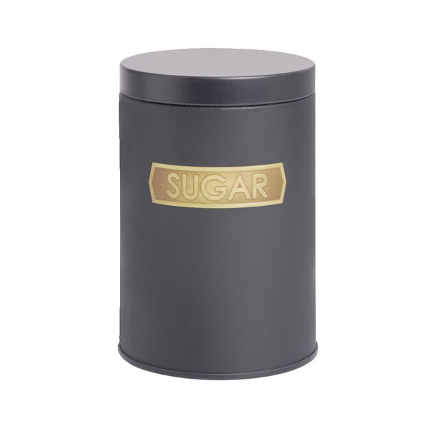 Boîte alimentaire acier noir et doré Ø9xH12cm - 3 modèles