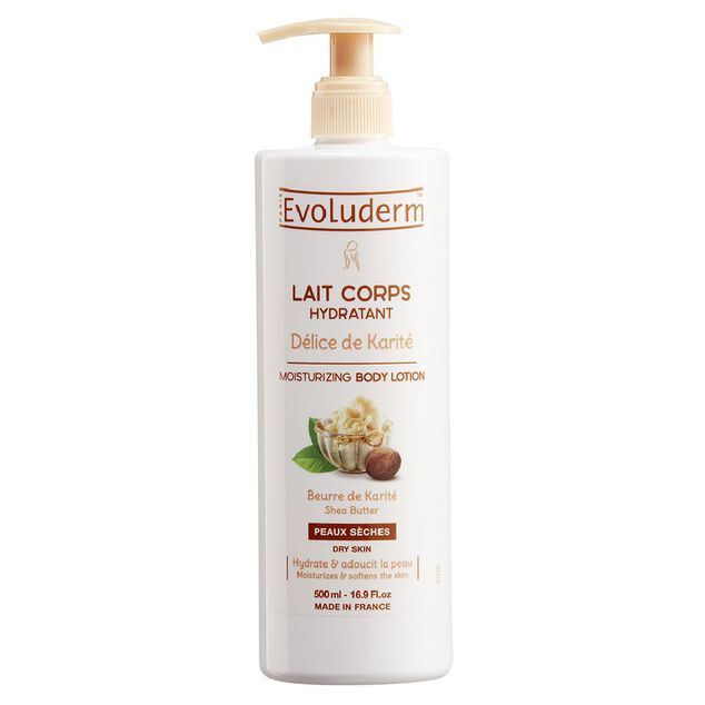 Lait corps Evoluderm d&eacute;lice karit&eacute; 500 ml