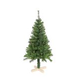 Sapin artificiel vert pied en bois 228 branches &Oslash;65xH120cm