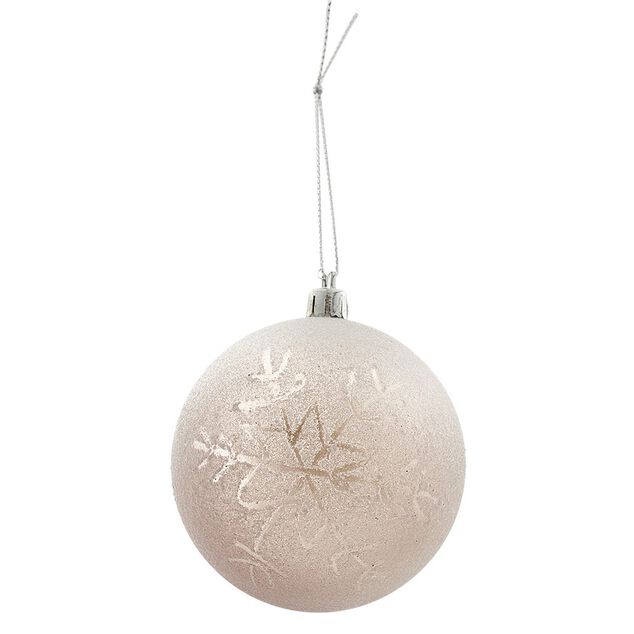 Boule de No&euml;l transparente &agrave; paillettes