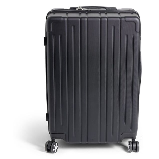 Valise cabine trolley &agrave; roulettes noir 61L moyen mod&egrave;le