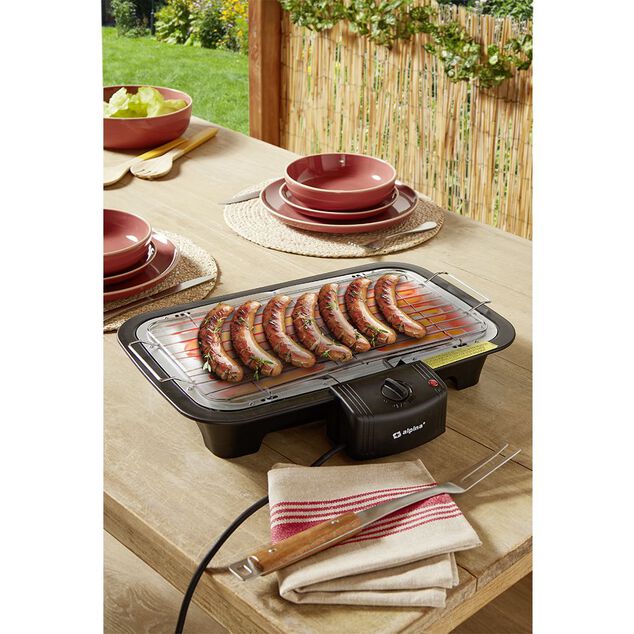 Barbecue électrique avec pieds amovibles