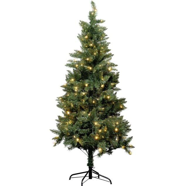 Sapin de No&euml;l lumineux 503 branches 150LED blanc chaud &Oslash;106xH180cm