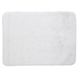 Tapis de salle de bain uni blanc 45x75 cm