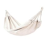 Hamac &agrave; suspendre 1 place Madere beige 100x200cm