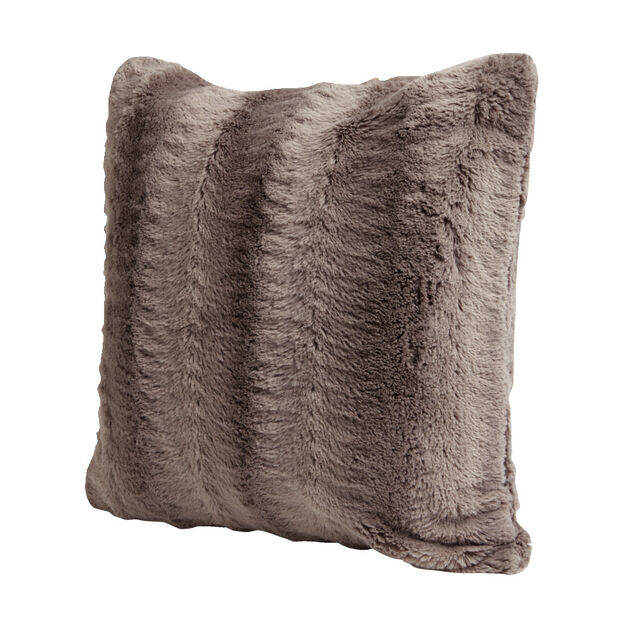 Housse de coussin effet fourrure gaufré 40x40cm (3 modèles)