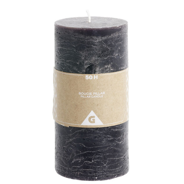 Bougie pilier noire 50H