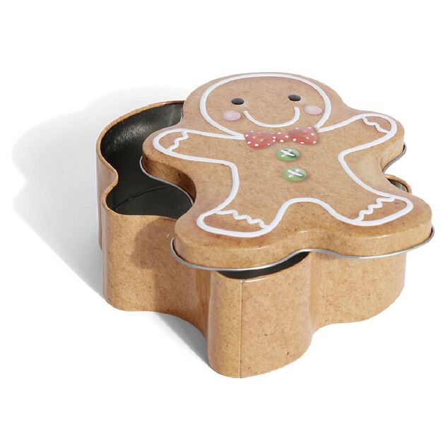 Boîte métal bonhomme pain d'épices