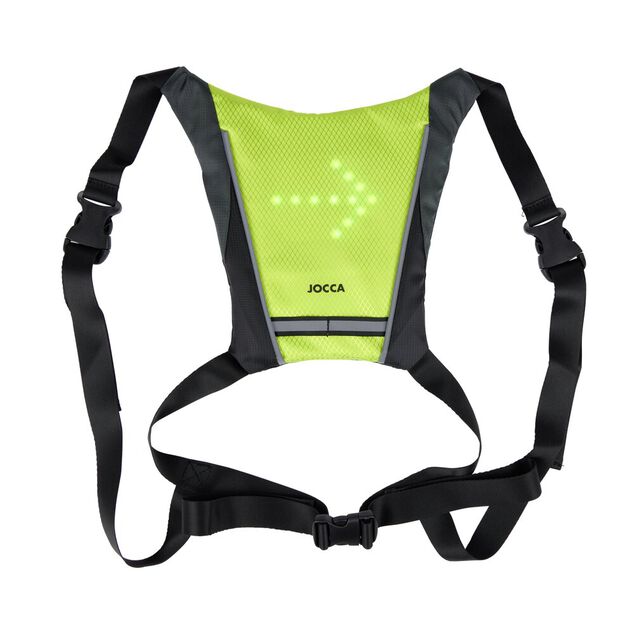 Gilet signal&eacute;tique LED vert et noir