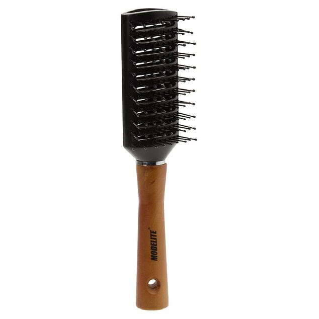 Brosse tunnel multi-usages picots perlés manche en bois