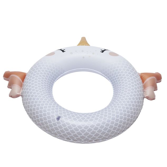 Bou&eacute;e gonflable enfant licorne blanc et orange &Oslash;60cm