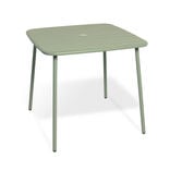 Table de jardin Fun 2 personnes m&eacute;tal vert 80x80xH72cm
