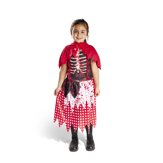 D&eacute;guisement enfant Halloween chaperon rouge gothique 11/14 ans