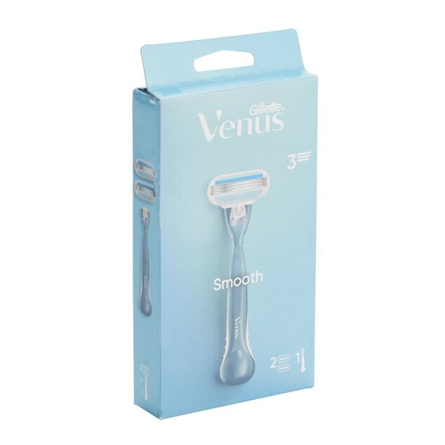 Rasoir femme Venus Gillette Smooth 3 lames avec 2 recharges