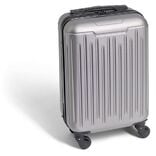 Valise cabine 26L rigide trolley 4 roues amovibles 51cm grise